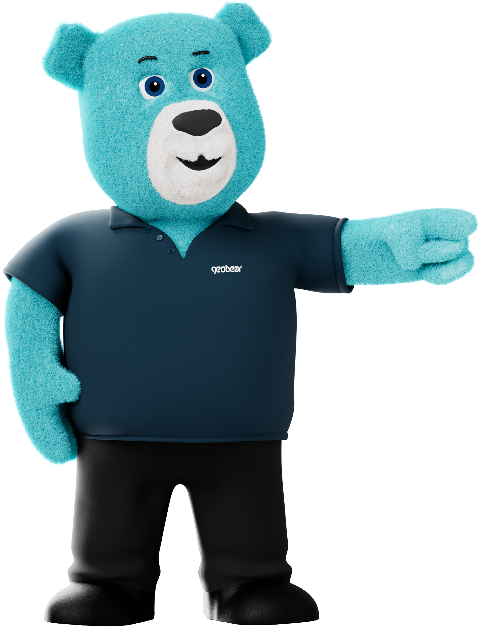 bear pointing right